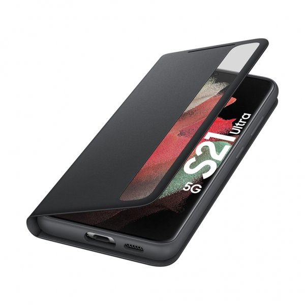 Samsung Original Galaxy S21 Ultra Fodral Smart Clear View Cover Svart