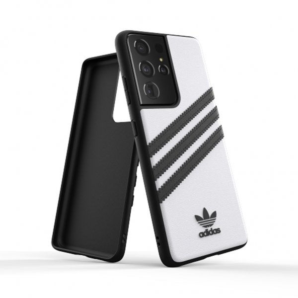Adidas Samsung Galaxy S21 Ultra Skal 3 Stripes Snap Case Vit