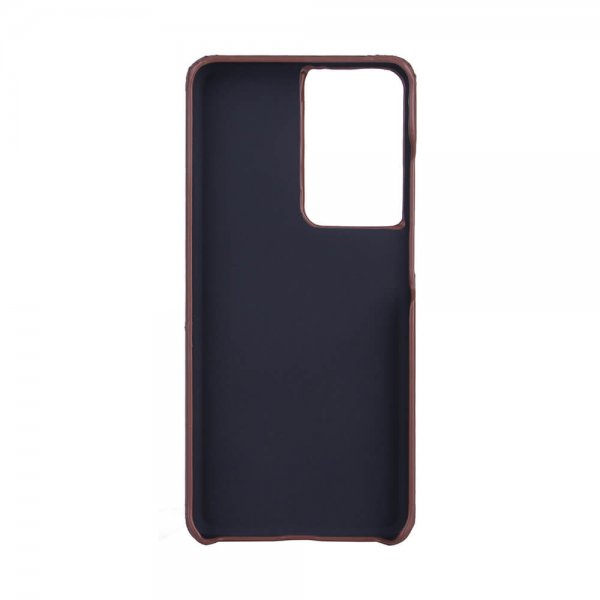 Onsala Samsung Galaxy S21 Ultra Skal med Kortfack Brun