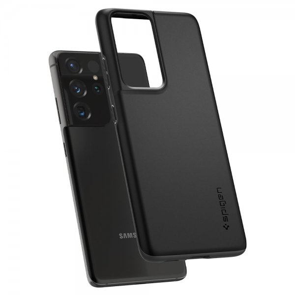 Spigen Samsung Galaxy S21 Ultra Skal Thin Fit Svart