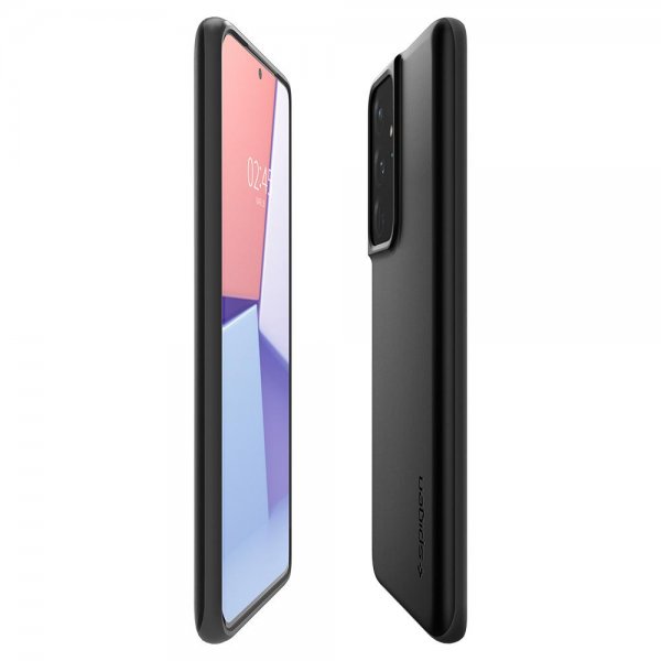 Spigen Samsung Galaxy S21 Ultra Skal Thin Fit Svart
