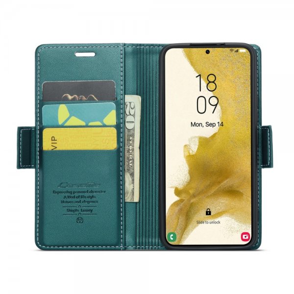 CaseMe Samsung Galaxy S22 Fodral 023 Series Grön