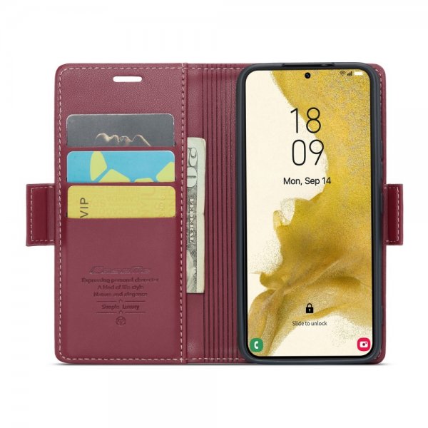 CaseMe Samsung Galaxy S22 Fodral 023 Series Röd