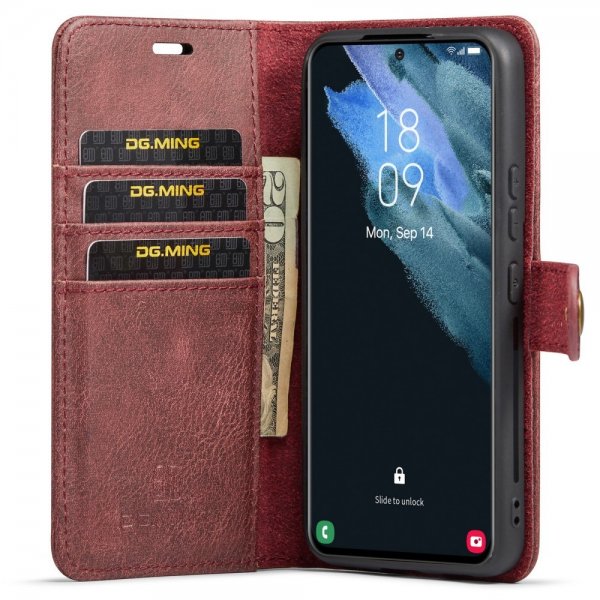 Dg.Ming Samsung Galaxy S22 Fodral Löstagbart Skal Röd