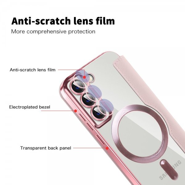 Samsung Galaxy S22 Fodral MagSafe Rosa
