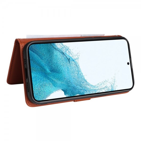 Betopnice Samsung Galaxy S22 Fodral med Löstagbart Skal 005 Brun