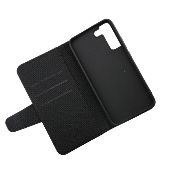 Rvelon Samsung Galaxy S22 Fodral Utfällbart Kortfack Svart