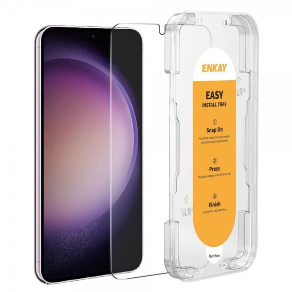 Enkay Samsung Galaxy S22 Plus/Galaxy S23 Plus Skärmskydd med Monteringsram Easy Install