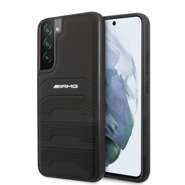 AMG Samsung Galaxy S22 Plus Skal Debossed Lines Svart