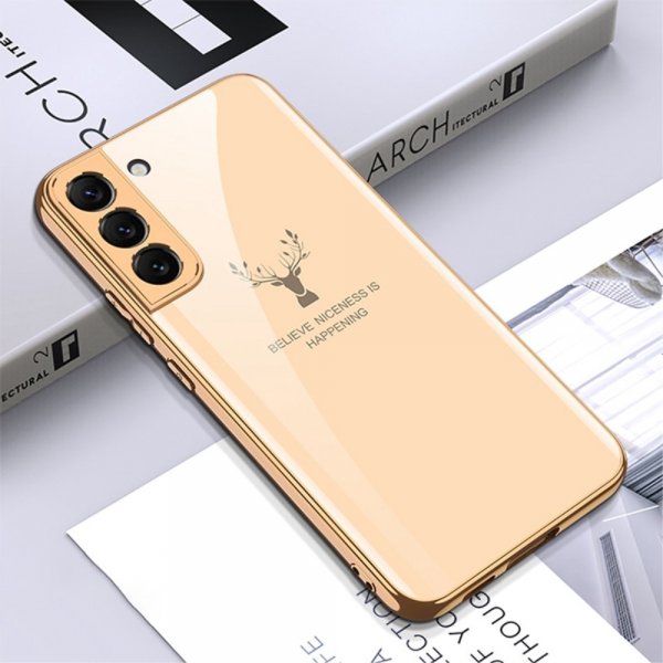 GKK Samsung Galaxy S22 Plus Skal Hjortmotiv Beige