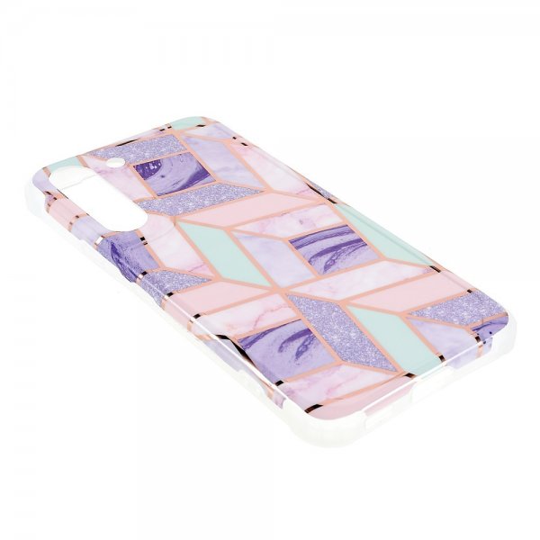 Samsung Galaxy S22 Plus Skal Marmor Lila