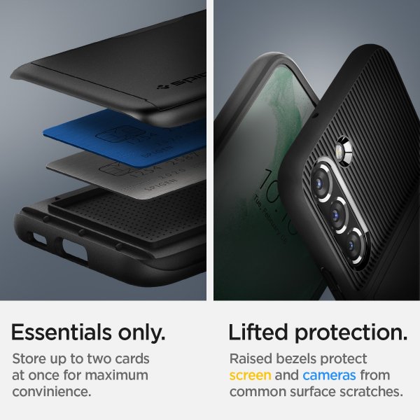 Spigen Samsung Galaxy S22 Plus Skal Slim Armor CS Svart