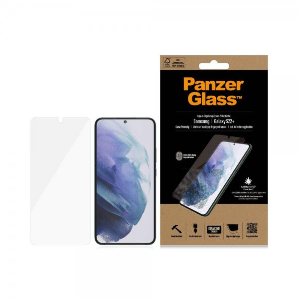 PanzerGlass Samsung Galaxy S22 Plus Skärmskydd Case Friendly Fingerprint