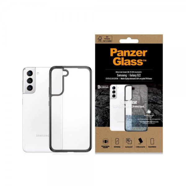 PanzerGlass Samsung Galaxy S22 Skal HardCase Crystal Black