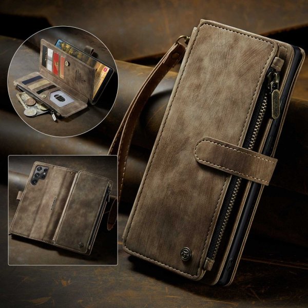 CaseMe Samsung Galaxy S22 Ultra Fodral C30 Series Brun