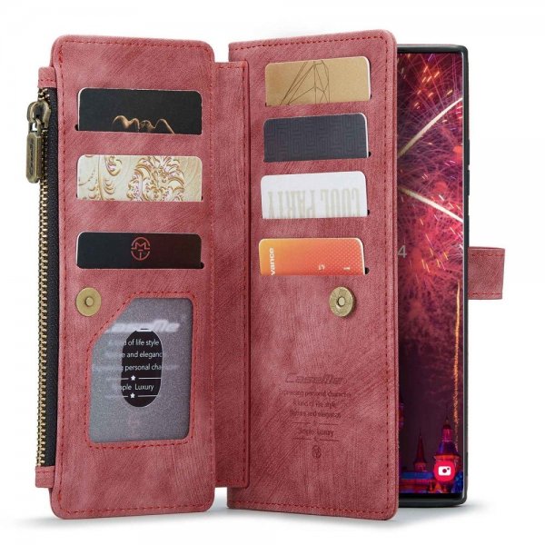 CaseMe Samsung Galaxy S22 Ultra Fodral C30 Series Röd