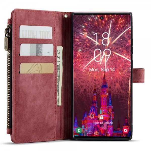 CaseMe Samsung Galaxy S22 Ultra Fodral C30 Series Röd