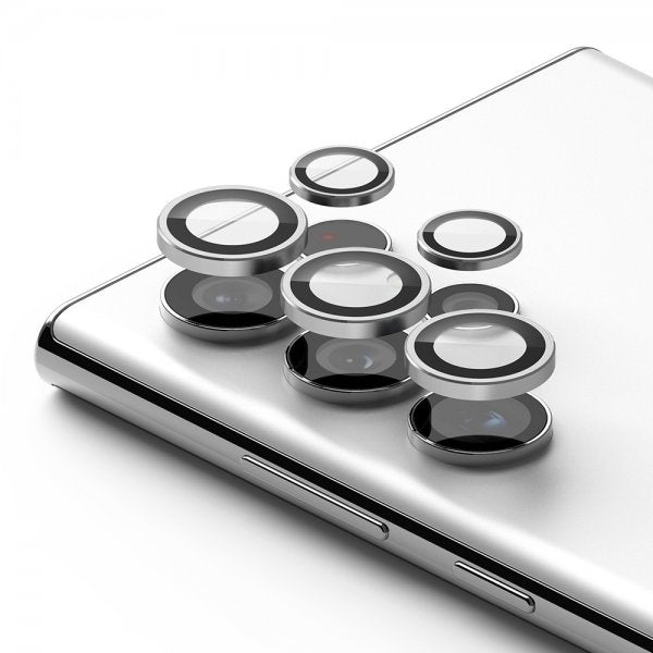 Ringke Samsung Galaxy S22 Ultra Kameraskydd Camera Lens Frame Silver