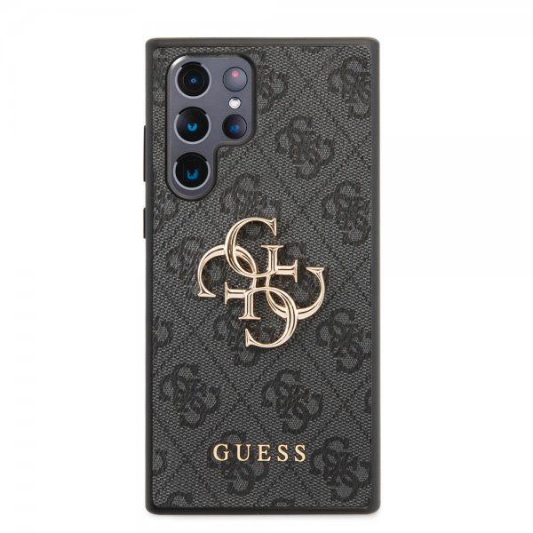 Guess Samsung Galaxy S22 Ultra Skal 4G Logo Svart