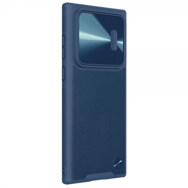 Nillkin Samsung Galaxy S22 Ultra Skal CamShield Leather Blå