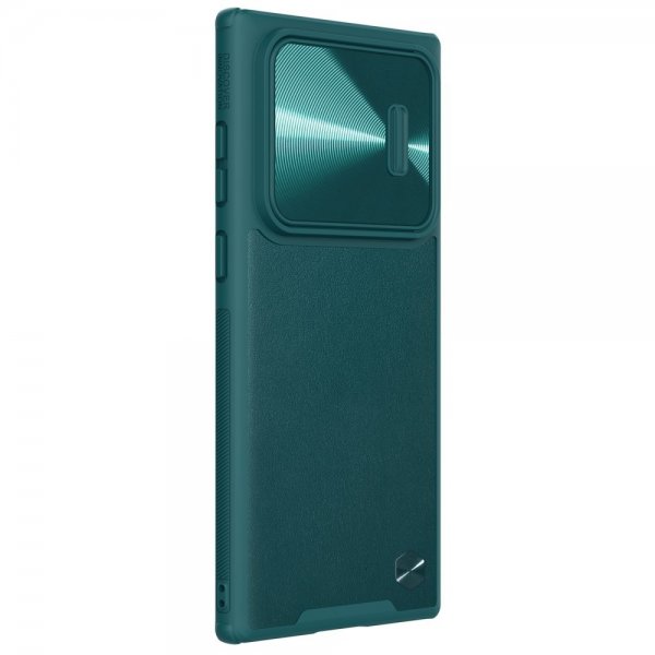 Nillkin Samsung Galaxy S22 Ultra Skal CamShield Leather Grön