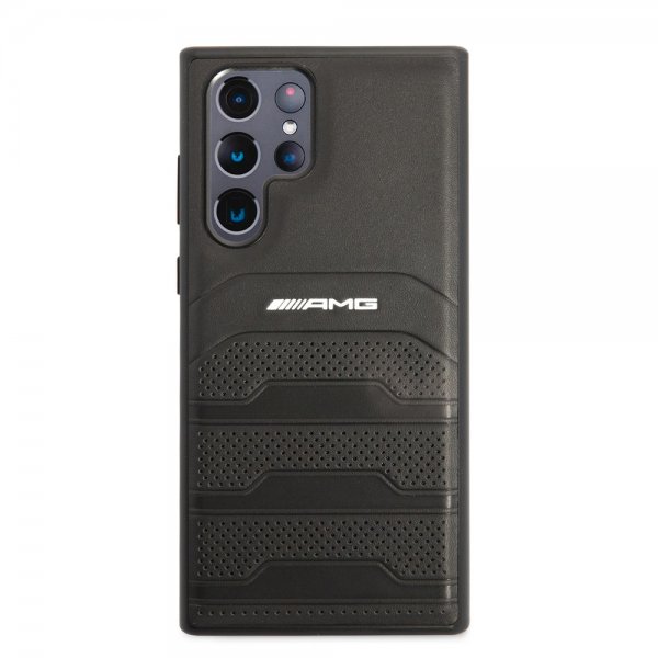 AMG Samsung Galaxy S22 Ultra Skal Debossed Lines Svart