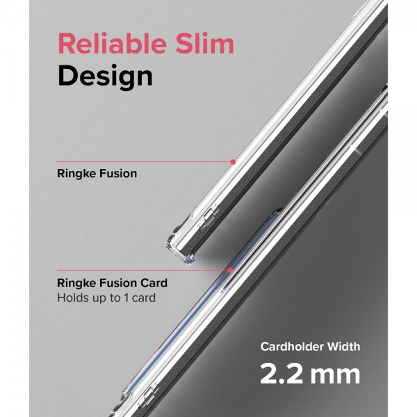 Ringke Samsung Galaxy S22 Ultra Skal Fusion Card Clear