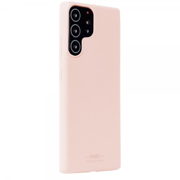 Holdit Samsung Galaxy S22 Ultra Skal Silikon Blush Pink