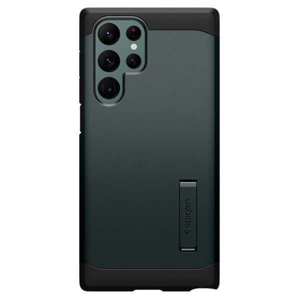 Spigen Samsung Galaxy S22 Ultra Skal Tough Armor Abyss Green
