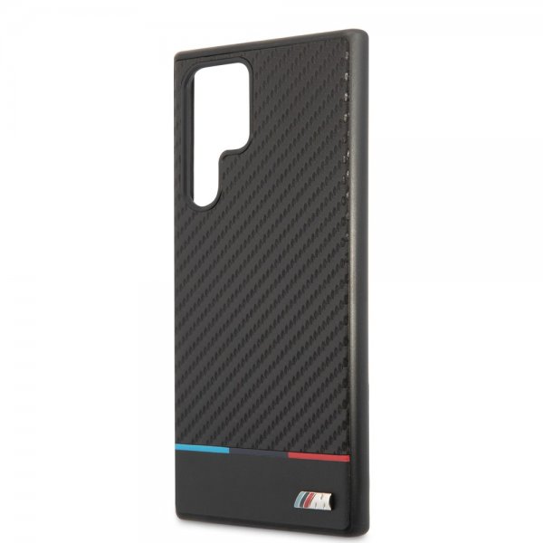BMW Samsung Galaxy S22 Ultra Skal Tricolor Stripe Carbon Svart