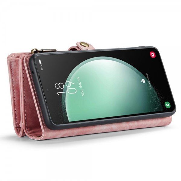 CaseMe Samsung Galaxy S23 FE Fodral 008 Series Löstagbart Skal Rosa