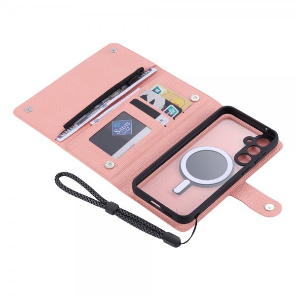 VILI Samsung Galaxy S23 FE Fodral med Löstagbart Skal GHB Series MagSafe Rosa