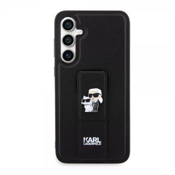 Karl Lagerfeld Samsung Galaxy S23 FE Skal Saffiano Grip Stand Svart