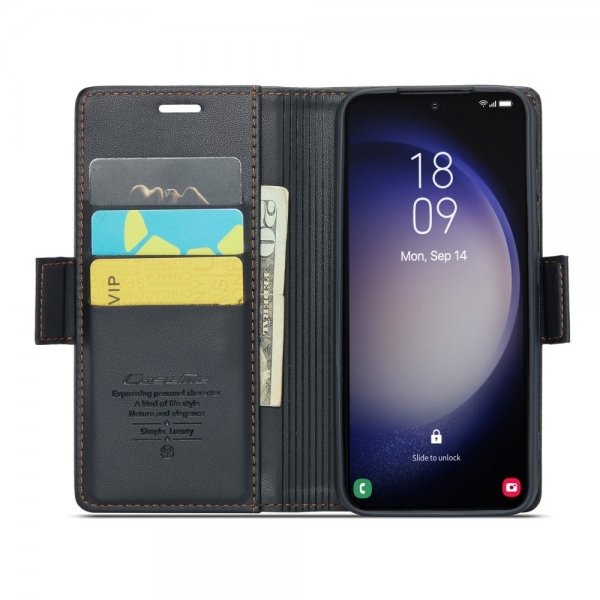 CaseMe Samsung Galaxy S23 Fodral 023 Series Svart