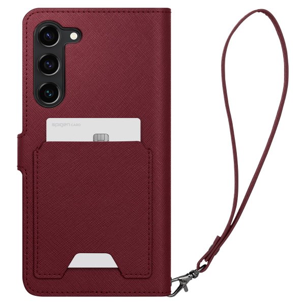 Spigen Samsung Galaxy S23 Fodral Wallet S Plus Burgundy