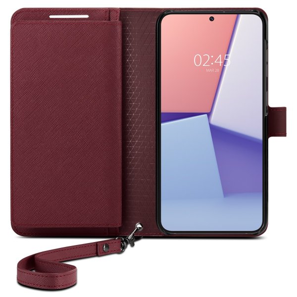 Spigen Samsung Galaxy S23 Fodral Wallet S Plus Burgundy