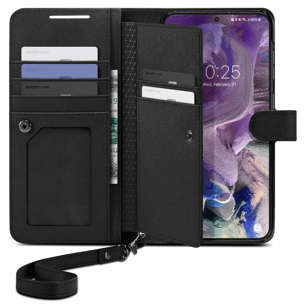 Spigen Samsung Galaxy S23 Fodral Wallet S Plus Svart