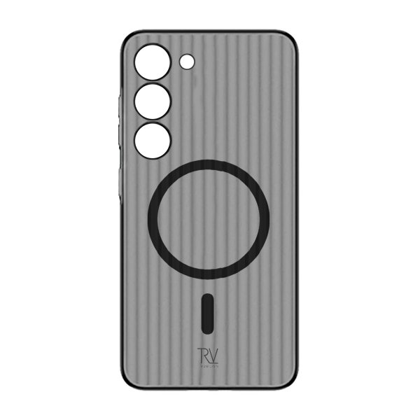 Rvelon Samsung Galaxy S23 Skal Korrugerad MagSafe Svart