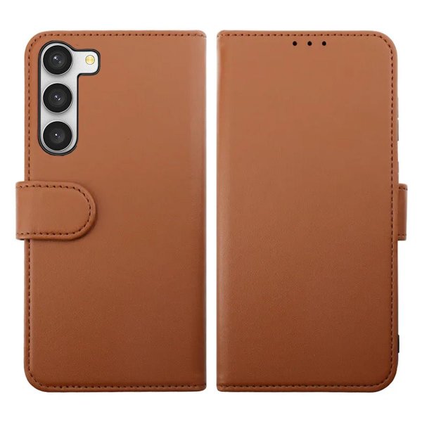 Rvelon Samsung Galaxy S23 Fodral Magnetiskt Avtagbart Skal Brun
