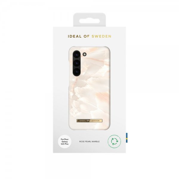 Ideal of Sweden Samsung Galaxy S23 Plus Skal Fashion Case Rose Pearl Marble