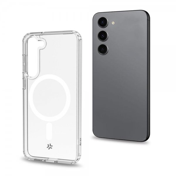 Celly Samsung Galaxy S23 Plus Skal GELSKINMAG MagSafe Transparent