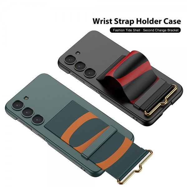 GKK Samsung Galaxy S23 Plus Skal Hand Strap Svart