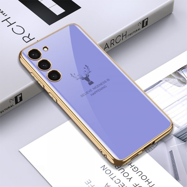 GKK Samsung Galaxy S23 Plus Skal Hjortmotiv Lila