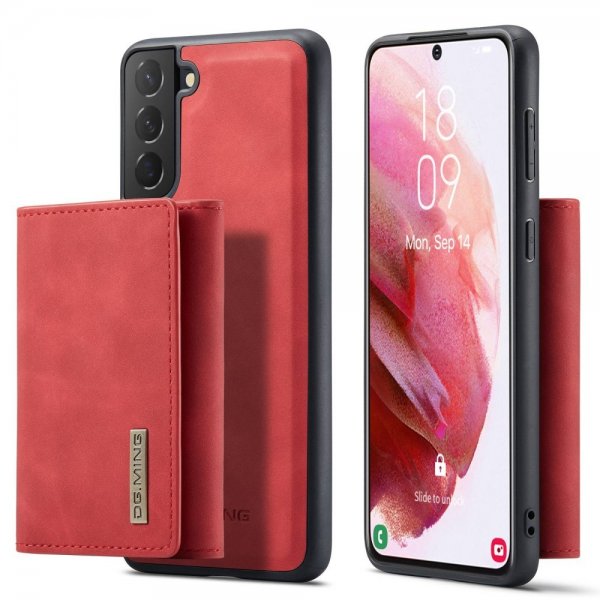 Dg.Ming Samsung Galaxy S23 Plus Skal M1 Series Löstagbar Korthållare Röd