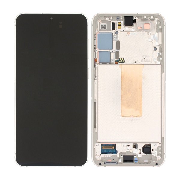 Samsung Galaxy S23 Plus Skärm med LCD Display Original - Kräm