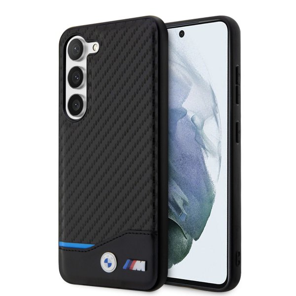 BMW Samsung Galaxy S23 Skal Carbon & Stripe Svart