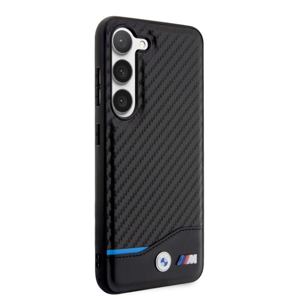 BMW Samsung Galaxy S23 Skal Carbon & Stripe Svart
