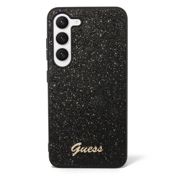 Guess Samsung Galaxy S23 Skal Fixed Glitter Case Svart