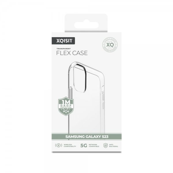 Xqisit Samsung Galaxy S23 Skal Flex Case Transparent