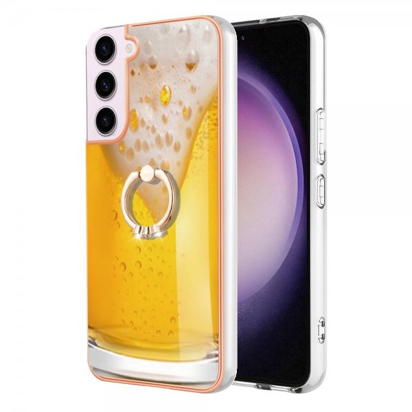 Samsung Galaxy S23 Skal med Finger Ring Motiv Öl